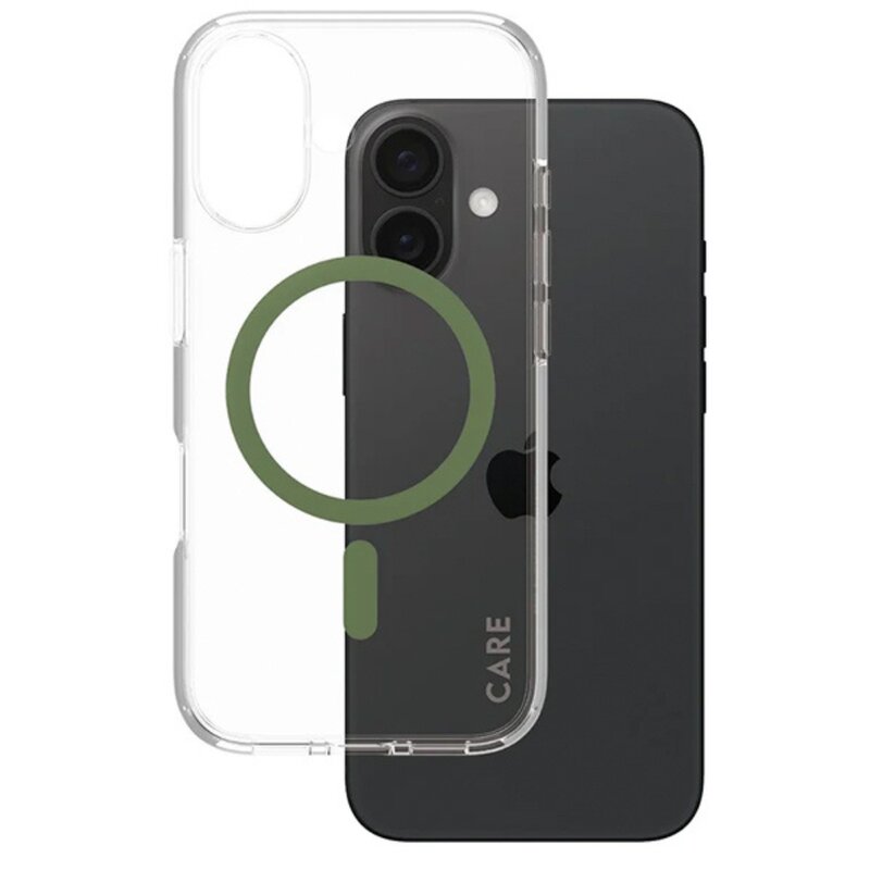 Etui PANZERGLASS Flagship MagSafe do Apple iPhone 16 Przezroczysto-zielony
