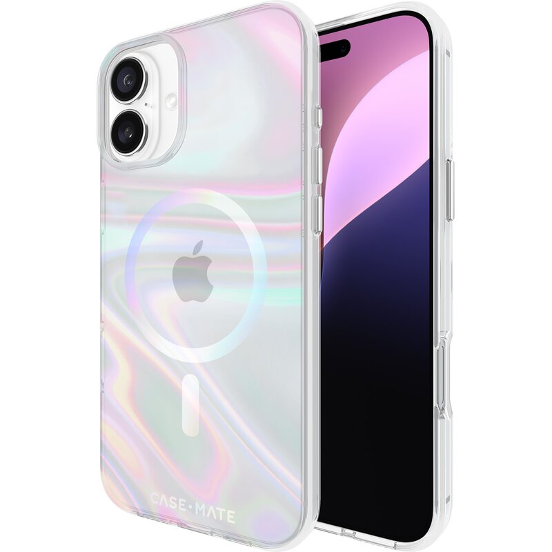 Etui CASE-MATE Soap Bubble MagSafe do Apple iPhone 16 Plus Wielokolorowy
