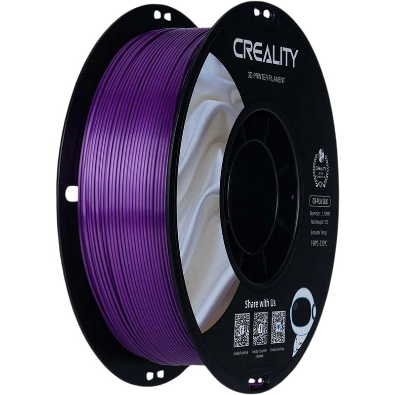 Filament CREALITY CR-Silk PLA, Średnica 1.75 mm, 1 kg (1 szt.) Fioletowy