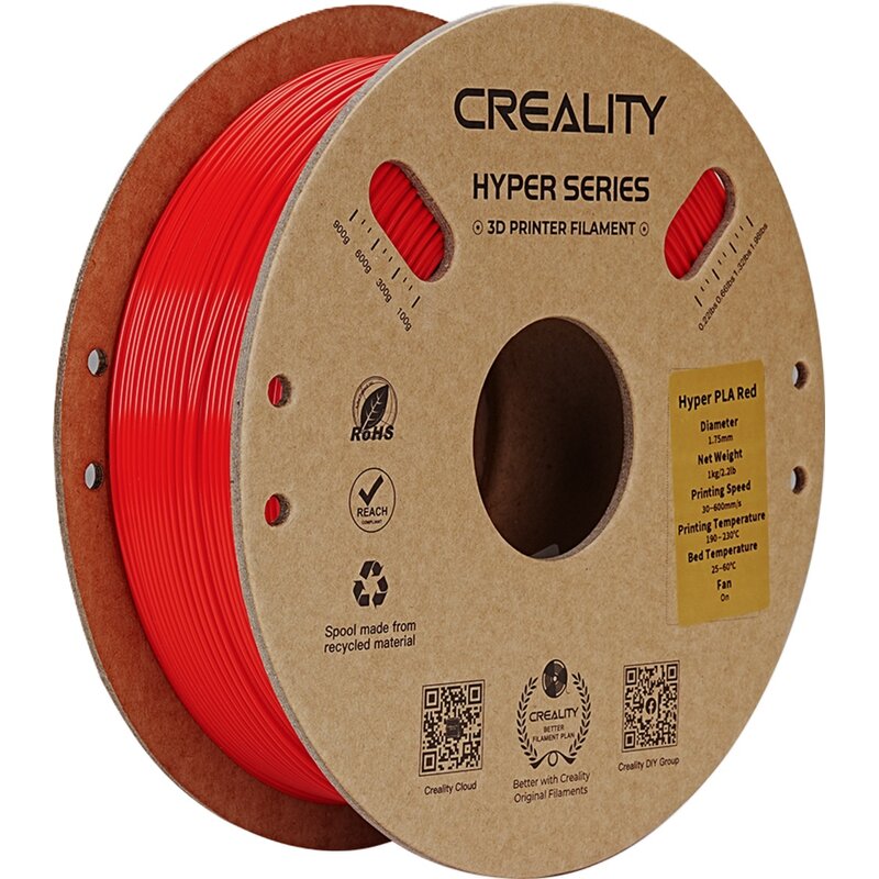 Creality Hyper PLA 1,75mm Czerwony