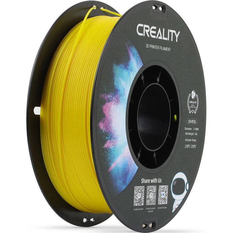 Filament CREALITY CR-PETG, Średnica 1.75 mm Żółty