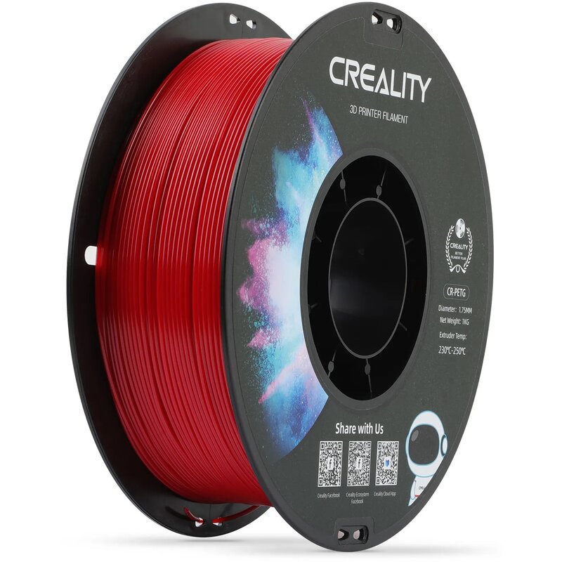 Filament CREALITY CR-PETG, Średnica 1.75 mm, 1 kg Czerwony