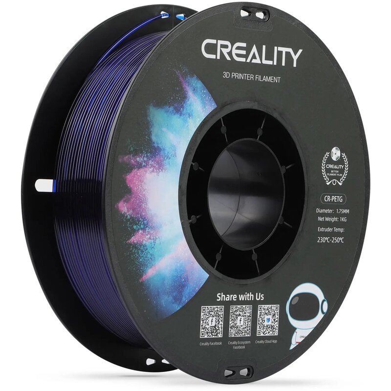 Creality CR-PETG 1,75mm Przezroczysty niebeski