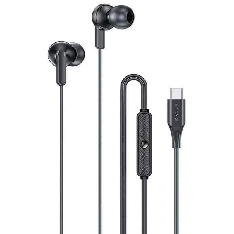 Słuchawki dokanałowe AWEI PC-25T Czarny