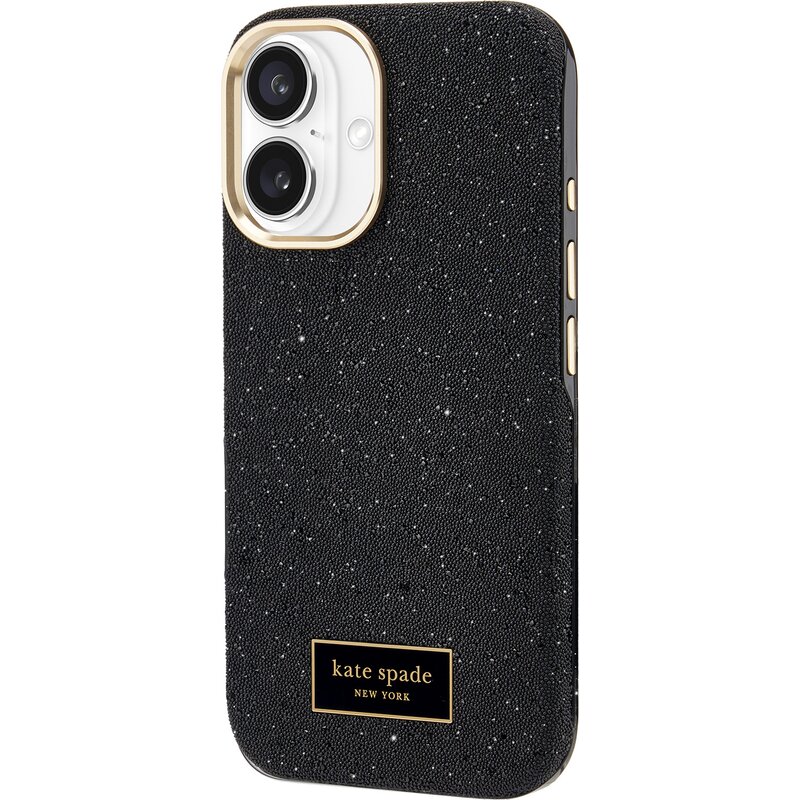 Etui KATE SPADE NEW YORK Crystal Pave MagSafe do Apple iPhone 16 Czarny
