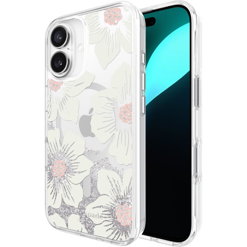 Etui KATE SPADE NEW YORK Liquid Glitter MagSafe do Apple iPhone 16 Wielokolorowy