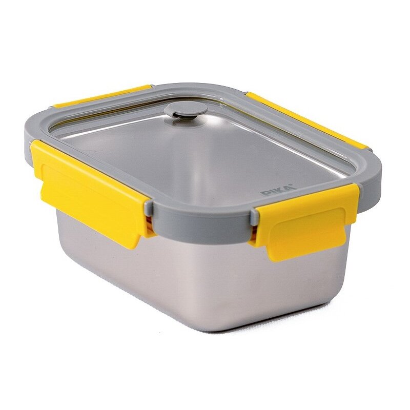 Pojemnik stalowy PIKA MetalShock 800 ml Srebrno-przezroczysty