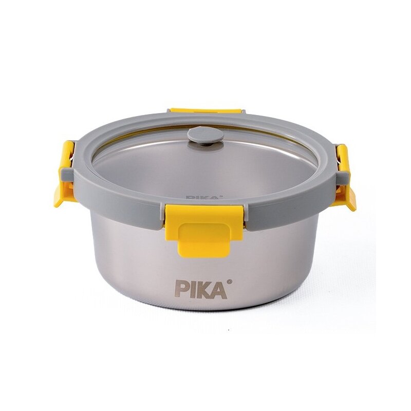 Pojemnik stalowy PIKA MetalShock 650 ml Srebrno-przezroczysty
