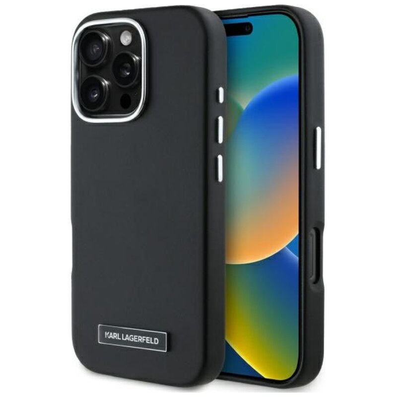 Karl Lagerfeld FW Metal Plate do iPhone 16 Pro