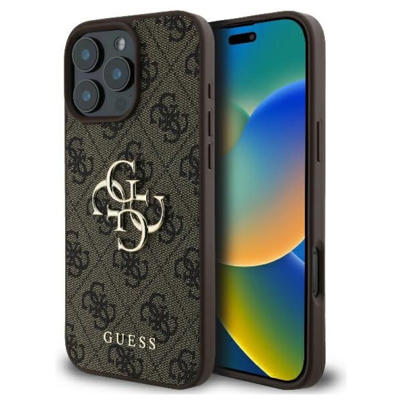 Etui GUESS 4G Big Logo do Apple iPhone 16 Pro Max Brązowy