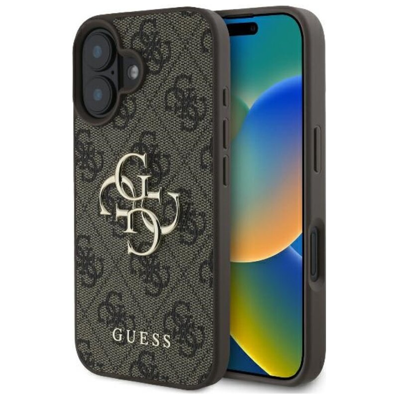 Etui GUESS 4G Big Logo do Apple iPhone 16 Brązowy