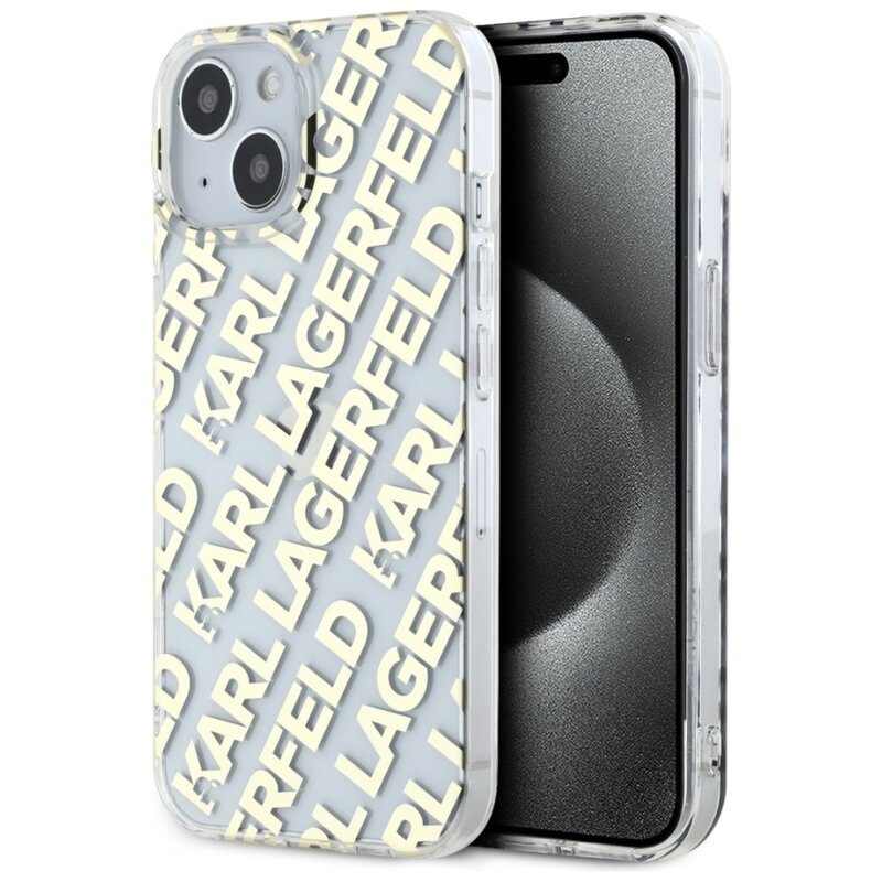 Etui KARL LAGERFELD IML Fullover Logo do Apple iPhone 13/14/15 Złoty