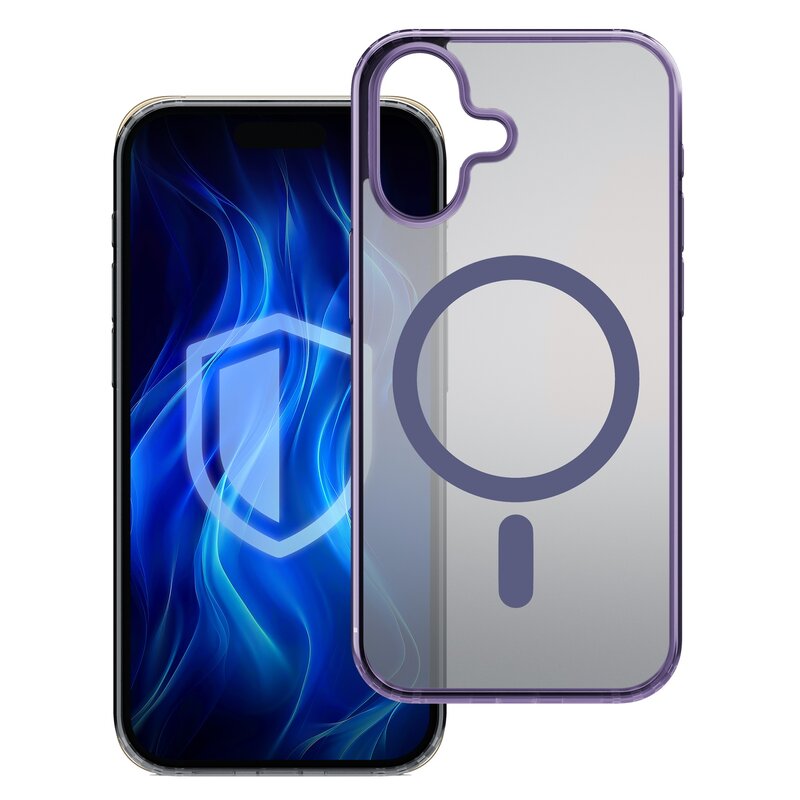 3mk Frosty MagCase do iPhone 16 Fioletowy