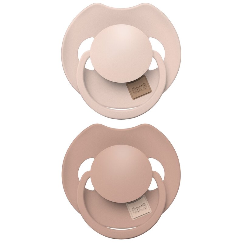 Smoczek LOVI Prime 34/406 6-18 m Beżowy (2 sztuki)