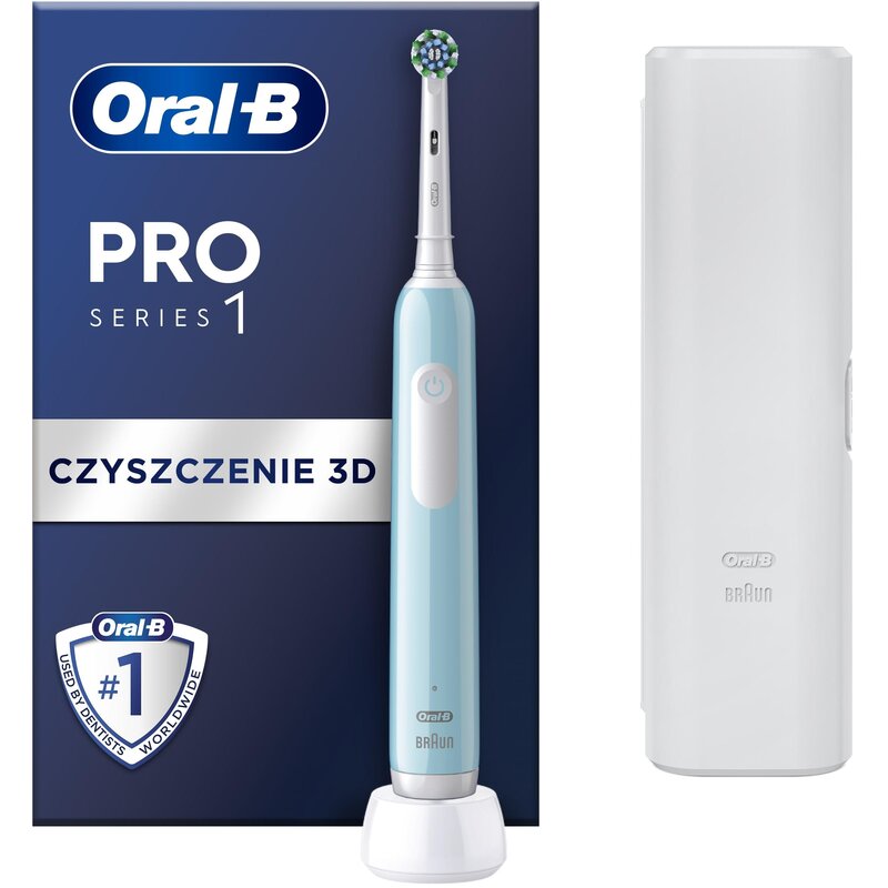 Szczoteczka rotacyjna ORAL-B Pro 1 Niebieski + Etui