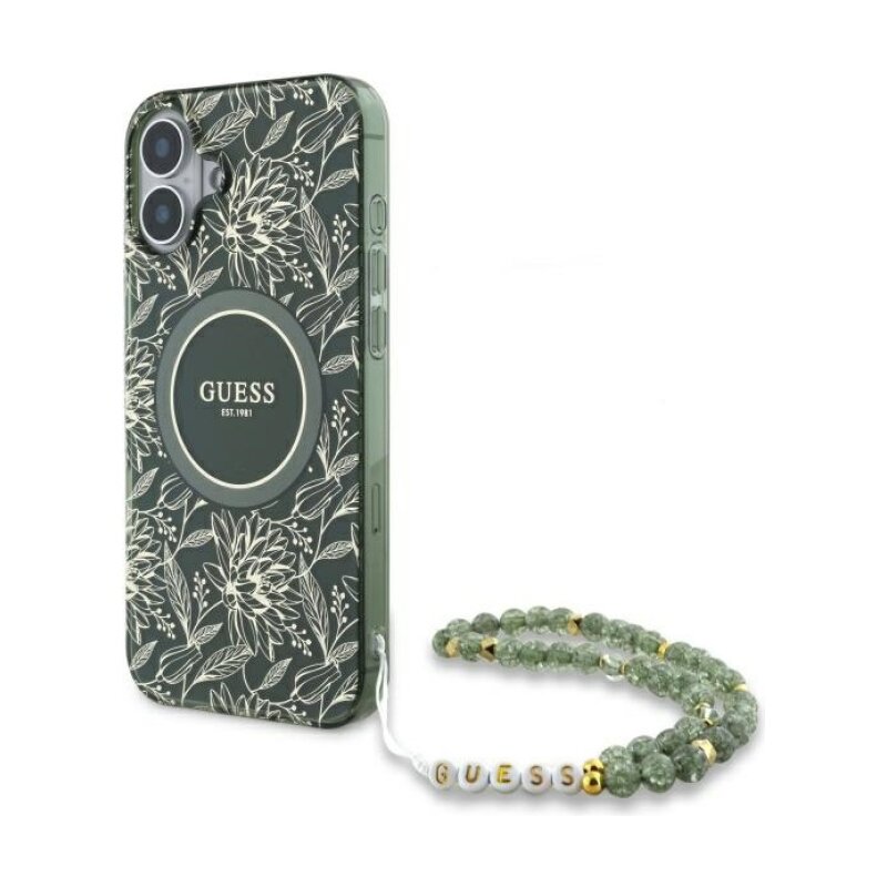Etui GUESS GUHMP16SHCPOFPA do Apple iPhone 16 Zielony