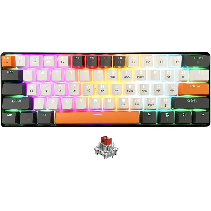 Klawiatura MEDIA-TECH Zone 61 RGB Red Switch