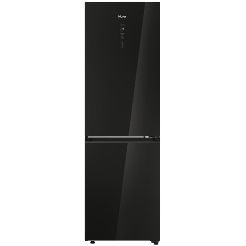 Lodówka HAIER HDR7619DNGB No frost do obudowy 192.7cm Czarne szkło