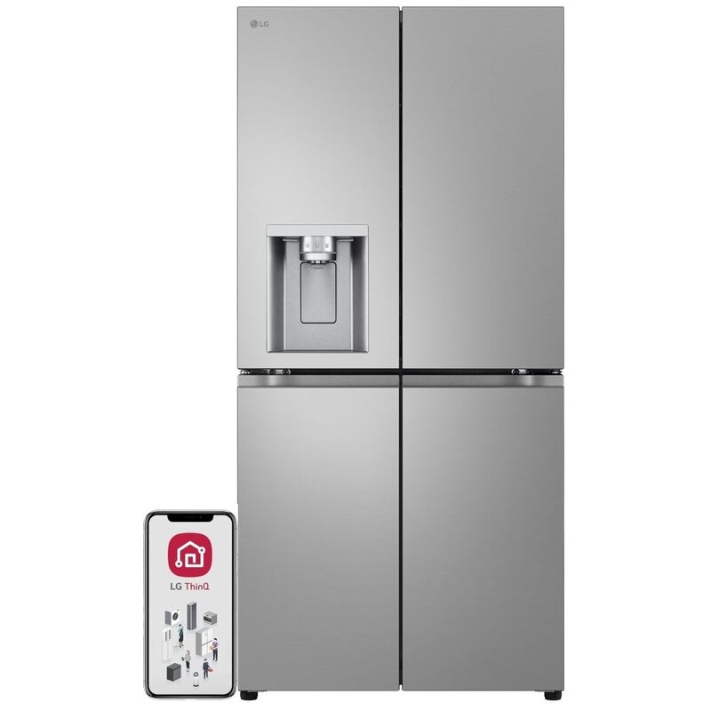 LG GML860PYFE Pełny No Frost 178,7cm Kostkarka Zdalne sterowanie Srebrny