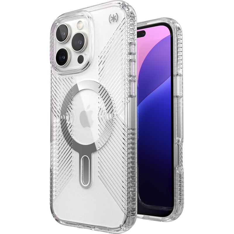 Etui SPECK Presidio Perfect-Clear Grip ClickLock & MagSafe do Apple iPhone 16 Pro Max Przezroczysty