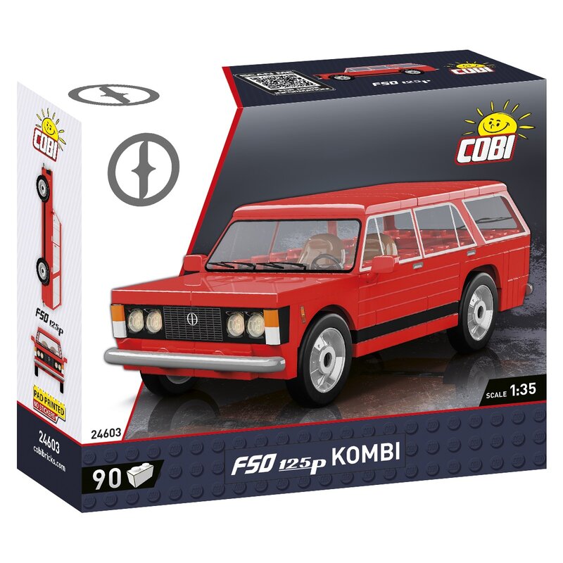 Klocki plastikowe COBI Youngtimer Collection Fiat 125P Kombi COBI-24603