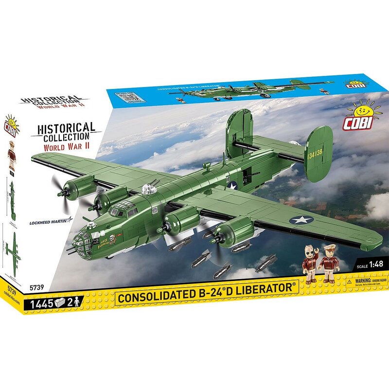 Klocki plastikowe COBI Historical Collection World War II Consolidated B-24 Liberator COBI-5739
