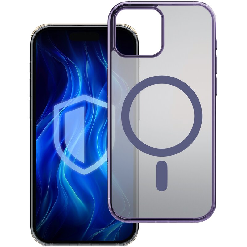 Etui 3MK Frosty MagCase do Apple iPhone 12 Pro Max Fioletowy