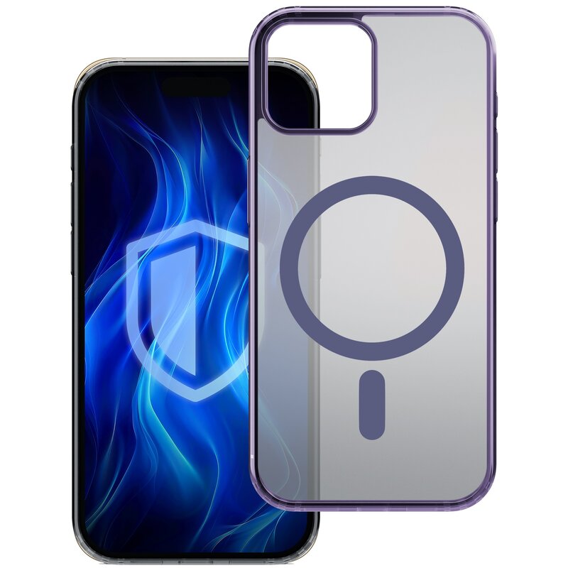 3mk Frosty MagCase do iPhone 15 Plus Fioletowy