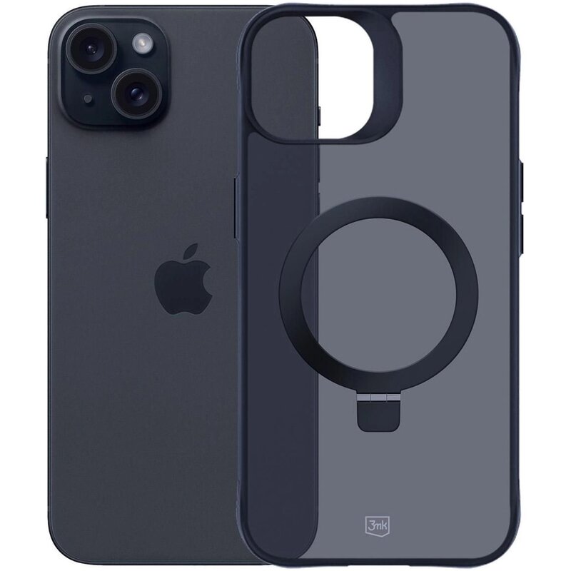 3mk Smoke Case MagStand do iPhone 15 Plus Czarny