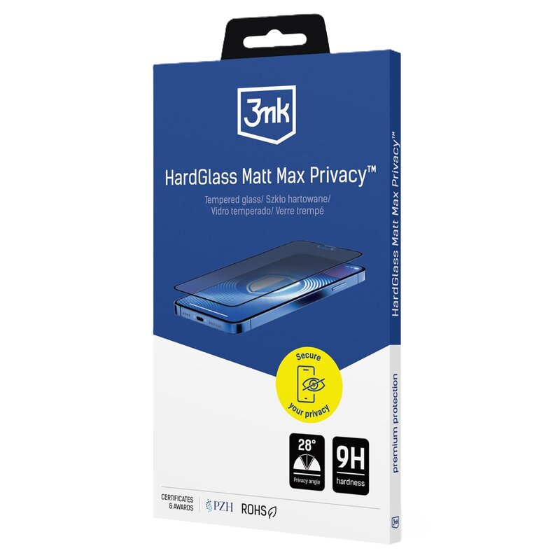 3mk HardGlass Matt Max Privacy do iPhone 16