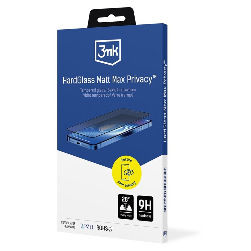 3mk Hardglass Matt Max Privacy do iPhone 14 Pro