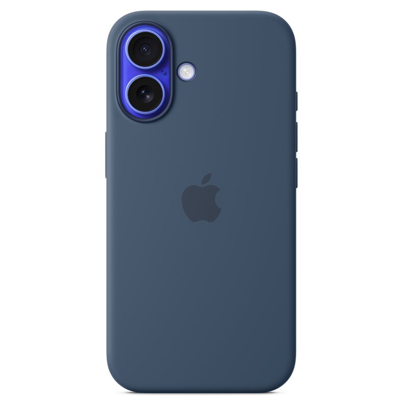 Etui APPLE Silicone Case MagSafe do iPhone 16 Denim