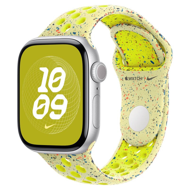 Pasek do Apple Watch Nike (38/40/41mm) M/L Promienny zielono-żółty