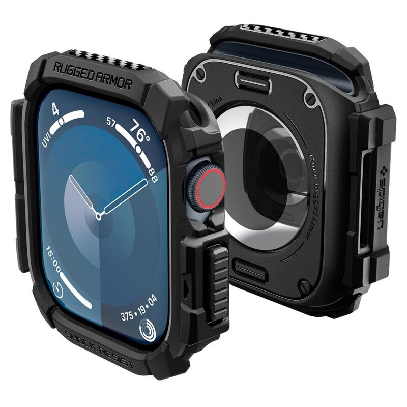 Etui SPIGEN Rugged Armor do Apple Watch 10/11 (42 mm) Czarny