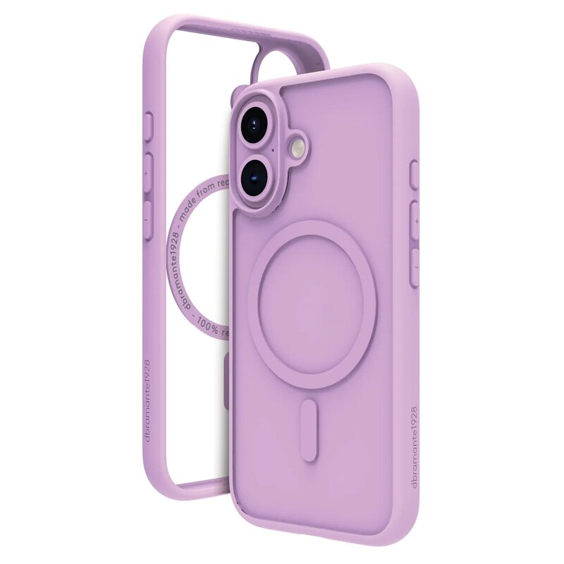 Etui DBRAMANTE1928 Grenen MagSafe do Apple iPhone 16 Różowy