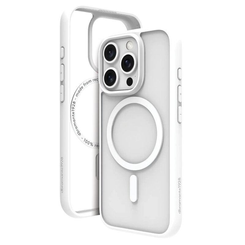 Etui DBRAMANTE1928 Grenen MagSafe do Apple iPhone 16 Pro Biały