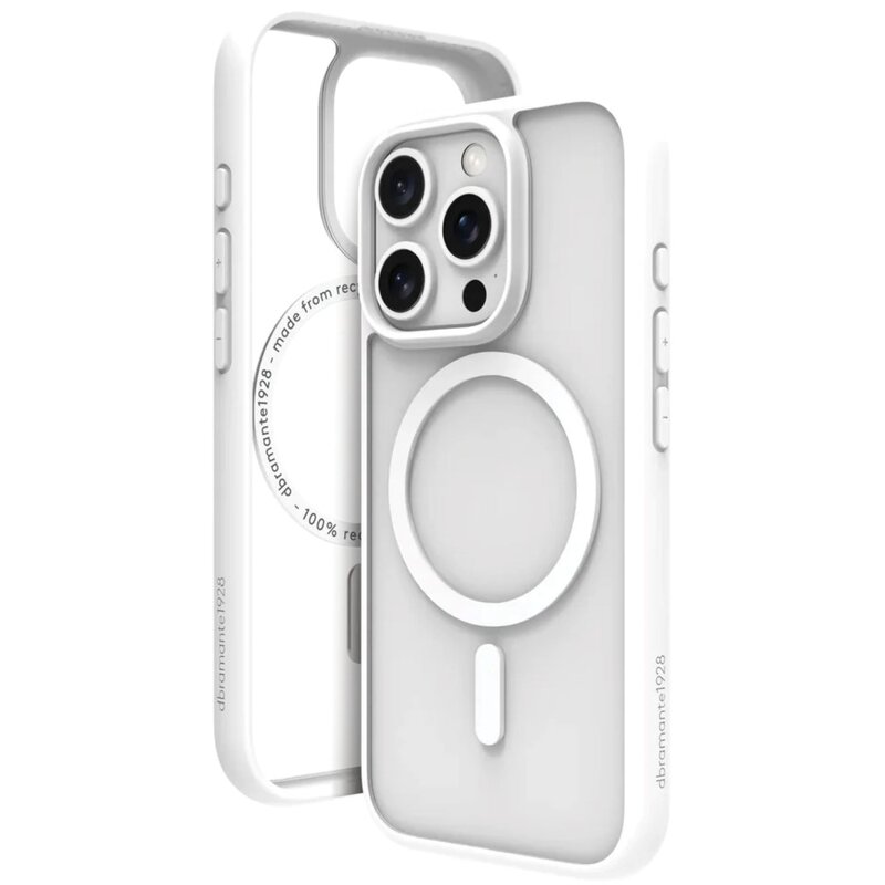 Etui DBRAMANTE1928 Grenen MagSafe do Apple iPhone 16 Pro Max Biały