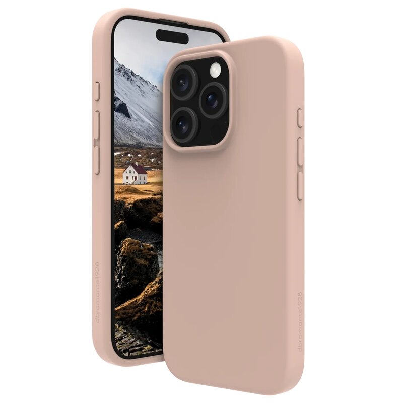 Etui DBRAMANTE1928 Monaco 2 MagSafe do Apple iPhone 16 Pro Max Piaskowy róż