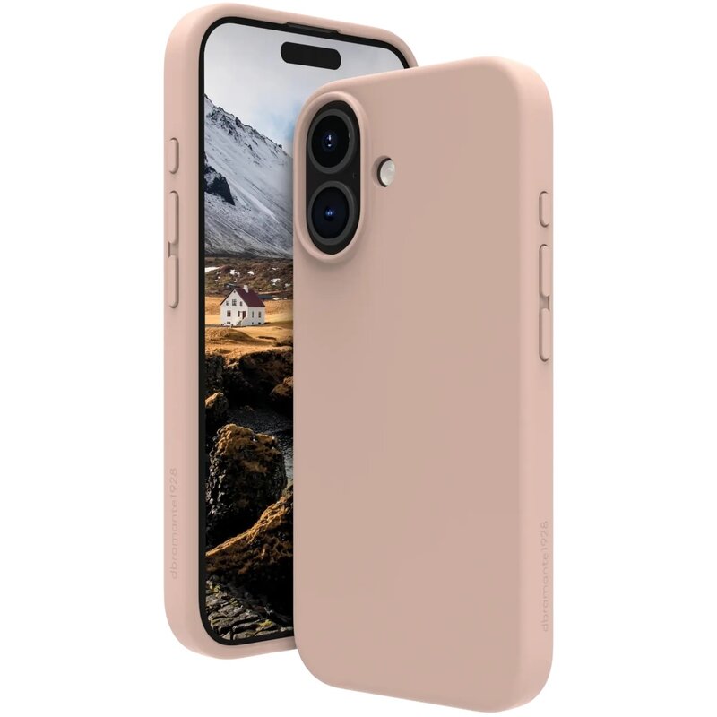 Etui DBRAMANTE1928 Monaco 2 MagSafe do Apple iPhone 16 Piaskowy róż