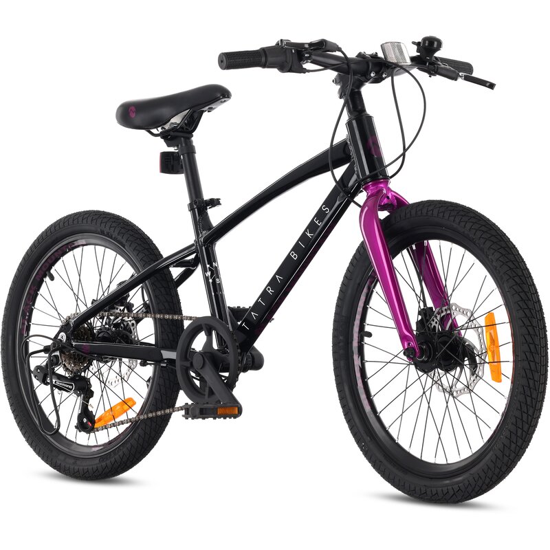 Rower dziecięcy TATRA Mountain 20 cali Czarno-fioletowy