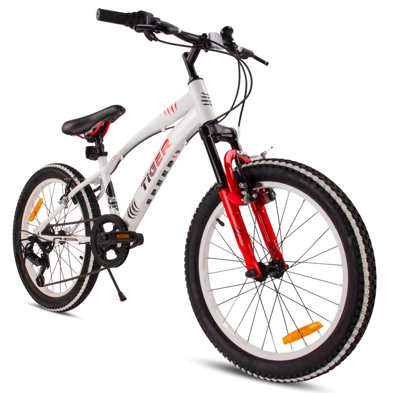 Rower dziecięcy SUN BABY Tiger Bike 20 cali dla chłopca Czerwono-biały