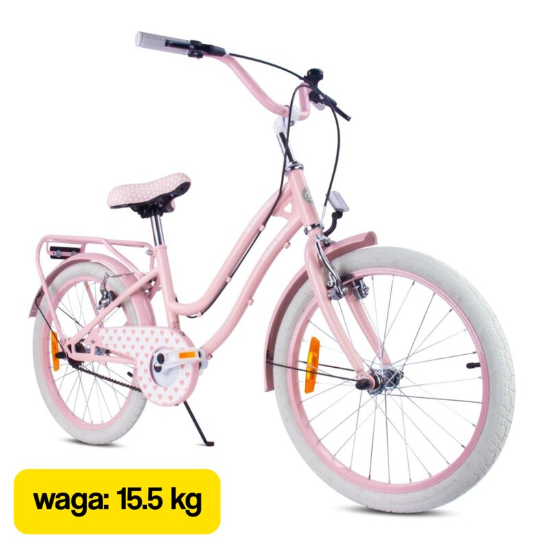 Rower dziecięcy SUN BABY Heart Bike 20 cali Różowy Wzrost: 120-135 cm Wiek: 6-8 lat
