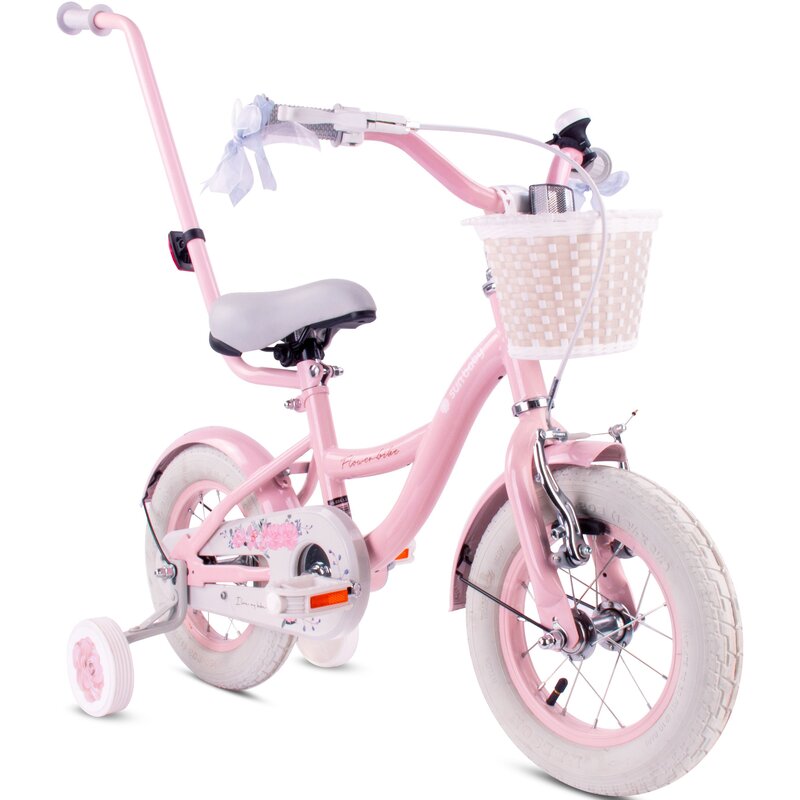 Rower dziecięcy SUN BABY Flower Bike 12 cali Różowy Wzrost: 85-100 cm Wiek: 2-4 lata
