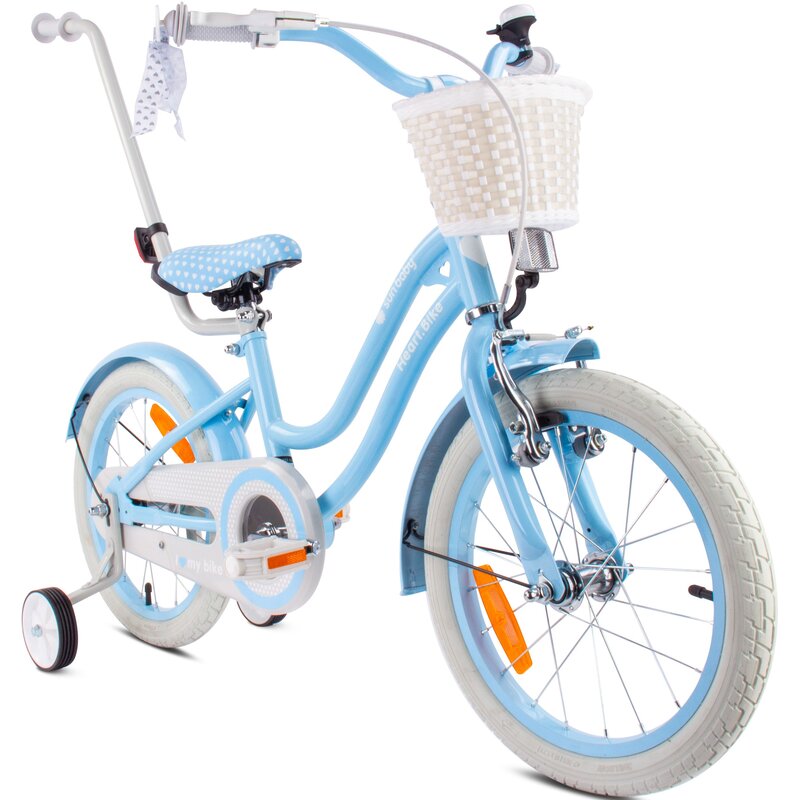 Rower dziecięcy SUN BABY Heart Bike 16 cali Błękitny Wzrost: 100-120 cm Wiek: 4-6 lat
