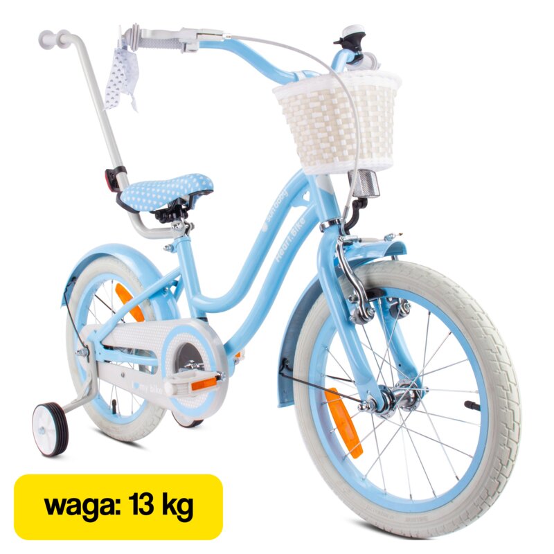 Rower dziecięcy SUN BABY Heart Bike 16 cali Błękitny Wzrost: 100-120 cm Wiek: 4-6 lat