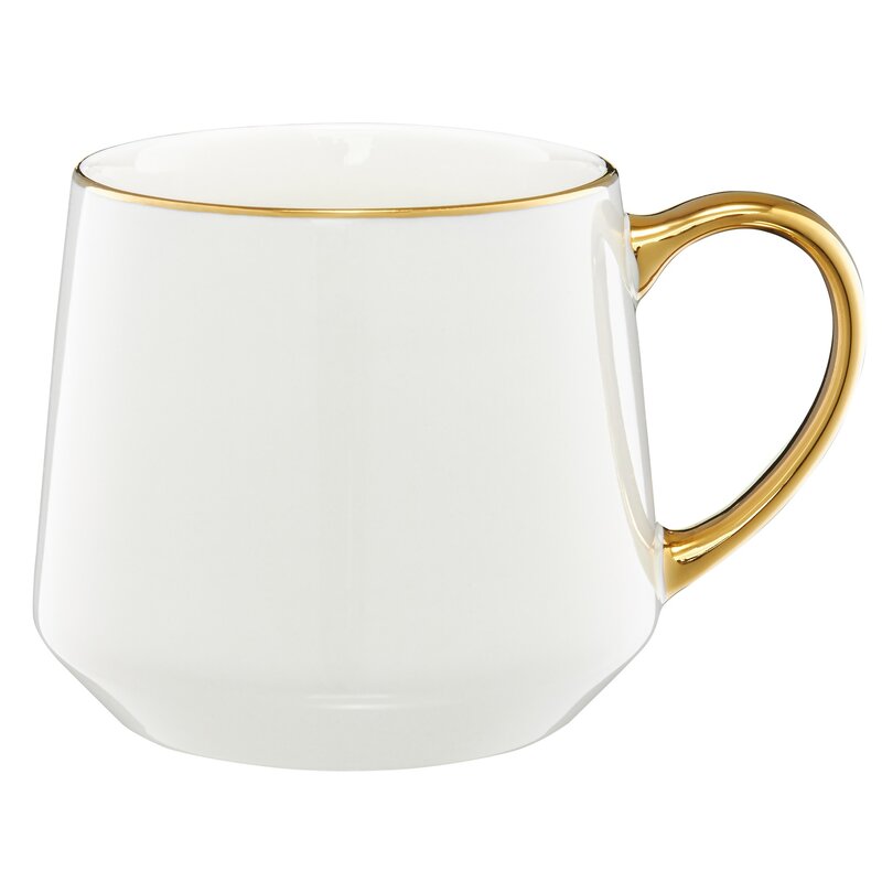 Kubek AMBITION Royal 43613 Biało-złoty