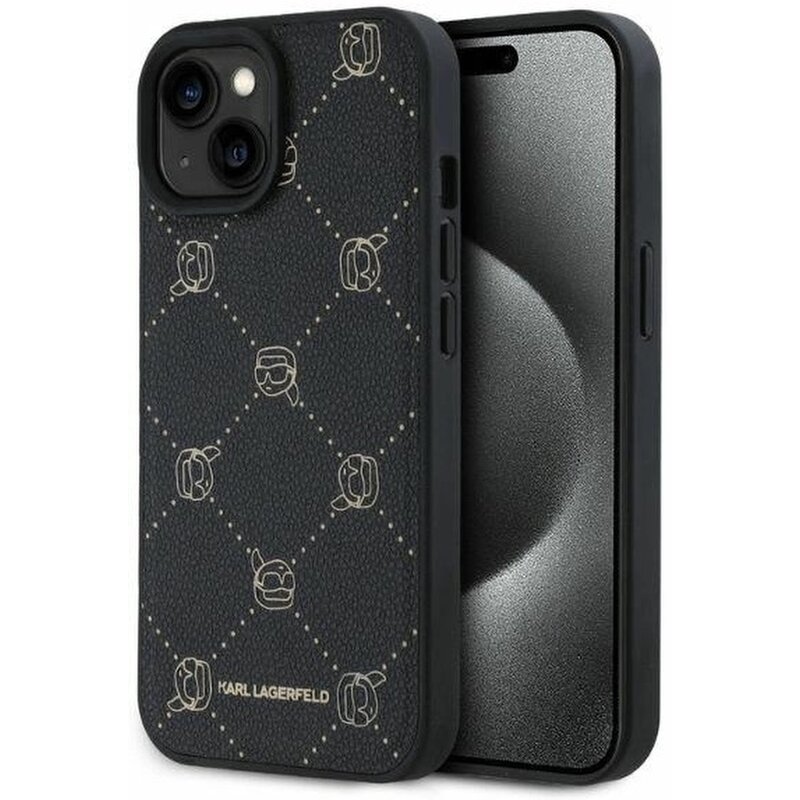 Etui KARL LAGERFELD Karl Head Magsafe do Apple iPhone 15 Czarny