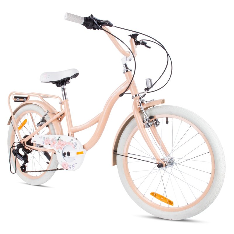 Rower dziecięcy SUN BABY Flower Bike 20 cali Morelowy Wzrost: 120-135 cm Wiek: 6-10 lat