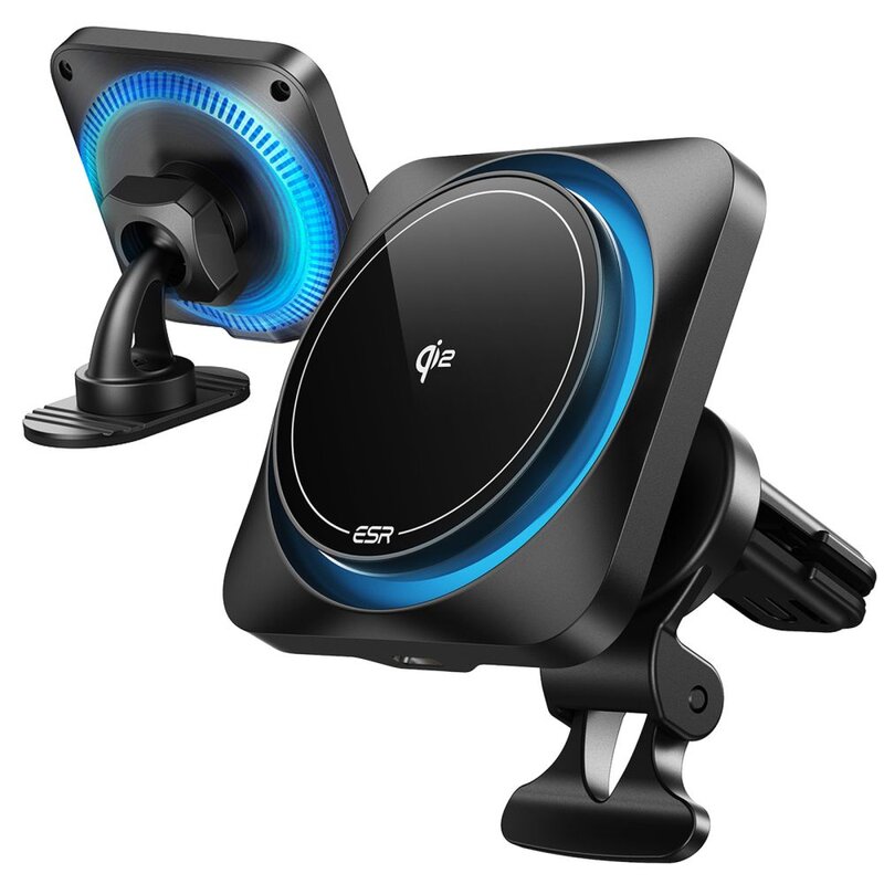 Uchwyt na telefon ESR HaloLock CryoBoost DashBoard & Vent QI2 15W Czarny