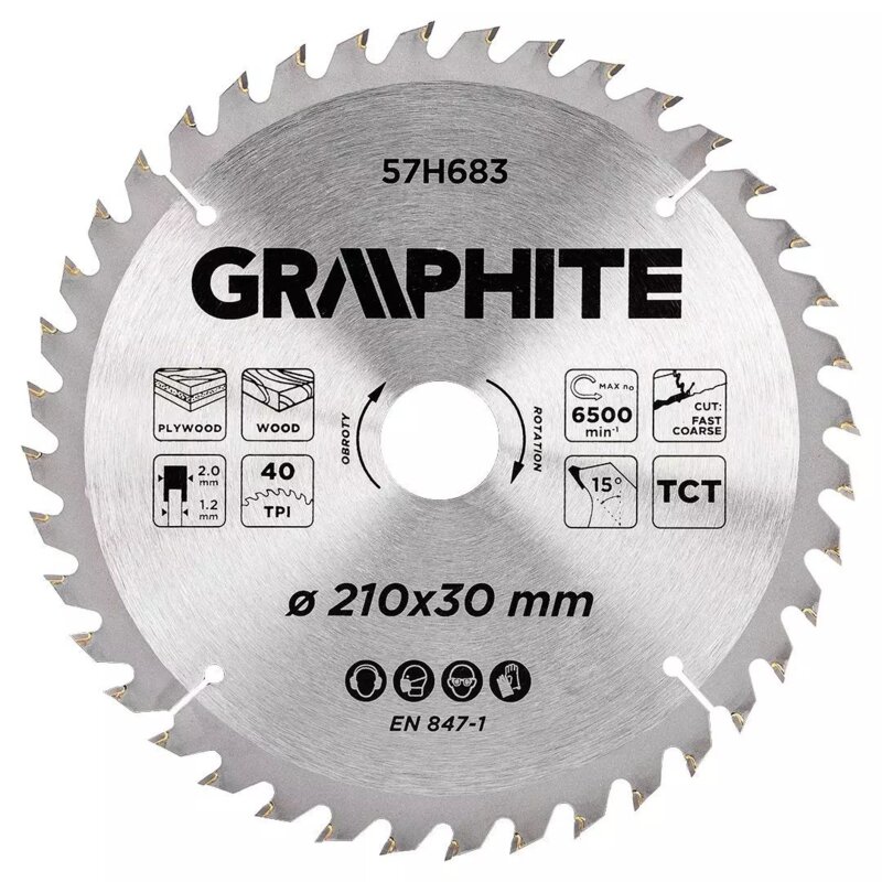 Tarcza do cięcia GRAPHITE 57H683 210 mm